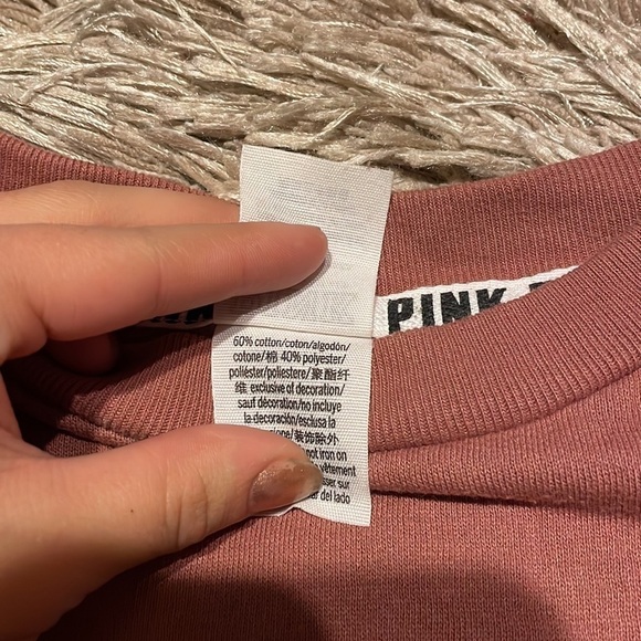 Pink Victoria’s Secret Love Pink Pullover Crewneck Size Small - Picture 5 of 7
